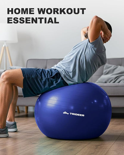 Trideer Exercise Ball for Yoga, Pilates & Fitness – Stability Ball Equipment - Image 4