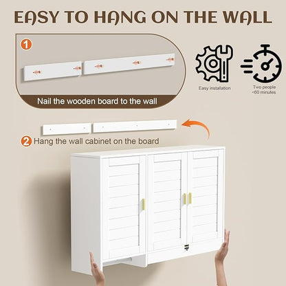 PAKASEPT 44.8" W Kitchen Wall Cabinet, Laundry Room Cabinets - Image 7