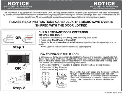 GE GCST10A1WSS 1.0 Cu Ft Convection Microwave Oven, 1050W Countertop Air Fry - Image 7