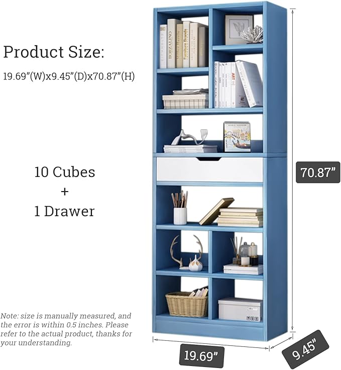 IOTXY Wooden Open Shelf Bookcase - Image 3