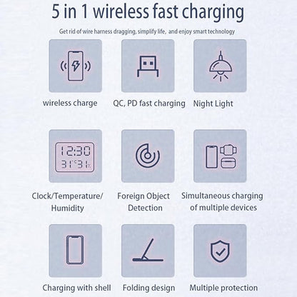 AYI 5in1 Multi Functional Wireless Charging Station - Image 9