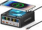 USB Charging Station, ASOMETECH 260W 5Ports Fast Charging Hub, 140W PD3.1 USB C by ASOMETECH