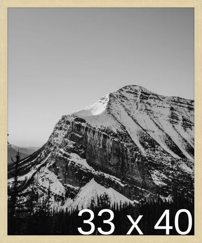 Frame It Easy 33 x 40 Wheat Wood Frame by FrameItEasy