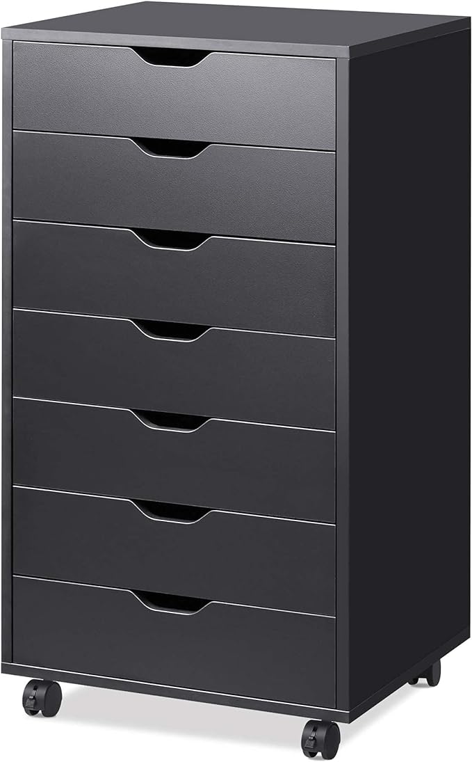 DEVAISE 7-Drawer Chest, Wood Storage Dresser Cabinet by DEVAISE