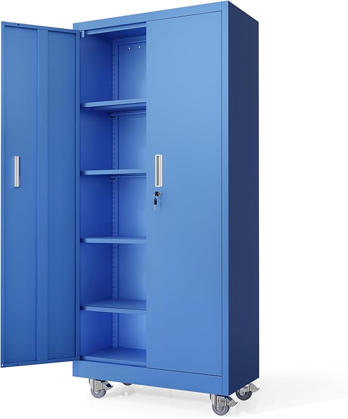 VINGLI Rolling Metal Storage Cabinet by VINGLI