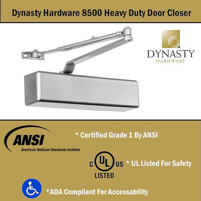 Dynasty Hardware Door Closer, Grade 1 Heavy Duty Commercial Hydraulic Closer - Image 6
