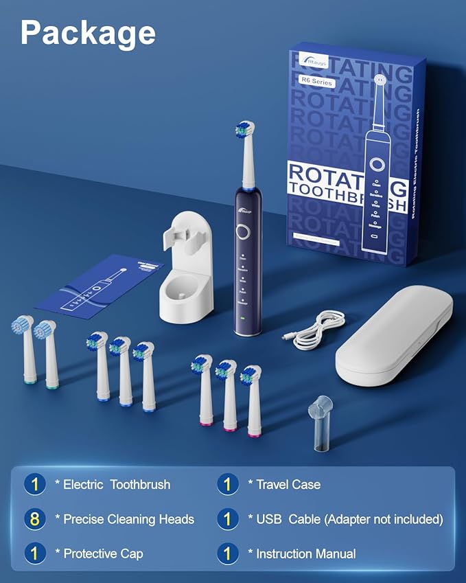 Rtauys Rotating Electric Toothbrush - Image 7