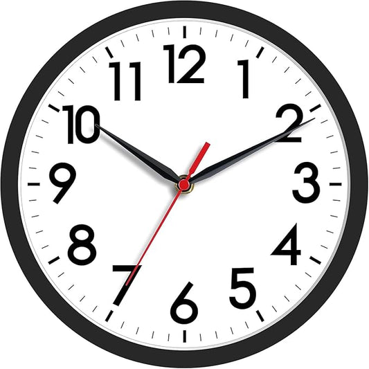 AKCISOT Wall Clock, Modern Small Wall Clocks Battery Operated 8 Inch, Silent by Akcisot
