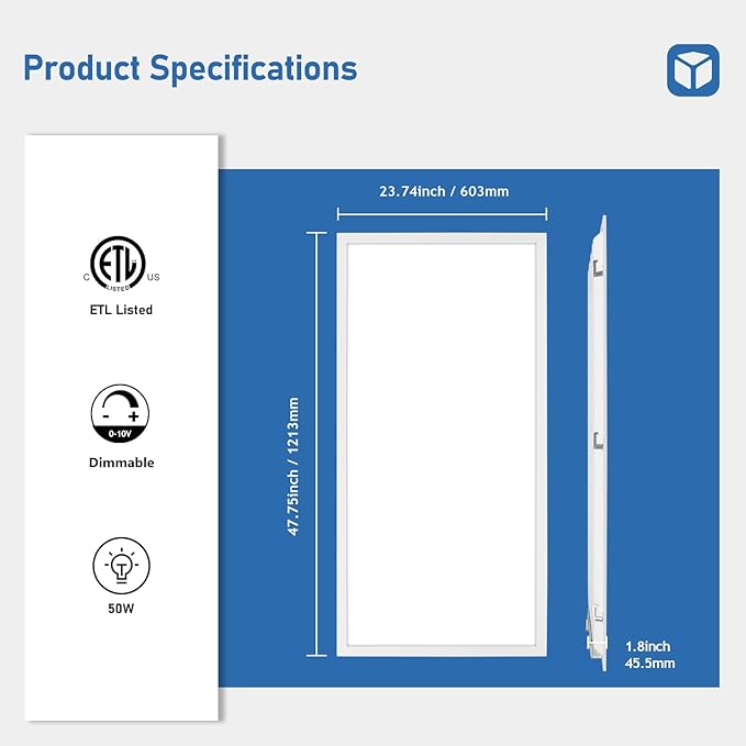CycevSun 2x4 LED Flat Panel Light - Image 5