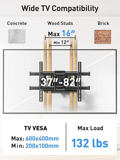 PERLESMITH Full Motion TV Wall Mount - Image 2