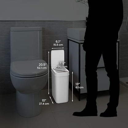 iTouchless 3 Gallon Bathroom Sensor Trash Can, 10 Liter Small Touchless - Image 6