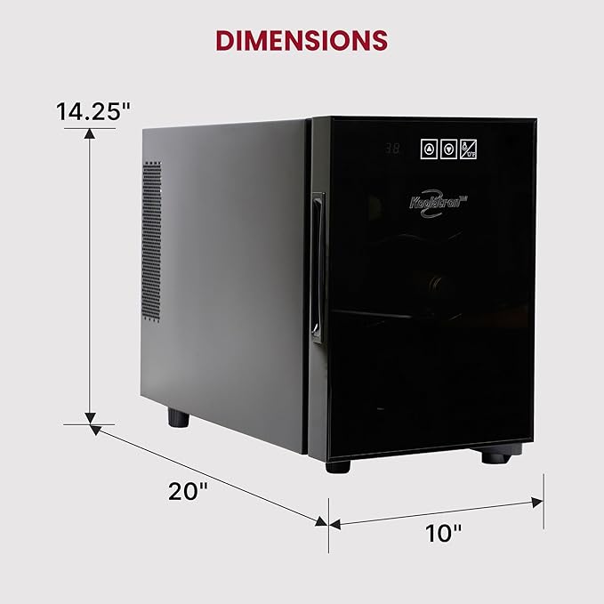 Koolatron 6 Bottle Wine Fridge – Freestanding Wine Cooler - Image 7