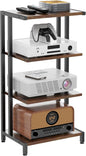 X-cosrack 16.5" Small 4-Tier AV Media Stand, Narrow Version Wooden Corner by X-cosrack