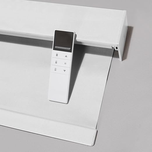 Motorized Blinds with Remote Control, 100% Blackout Cordless Wireless Electric by Unknown