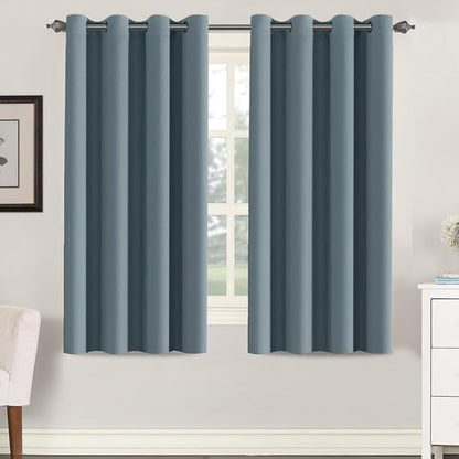 H.VERSAILTEX Soft and Smooth Blackout Window Curtain Panel, 8 Grommets Drapes by HVERSAILTEX