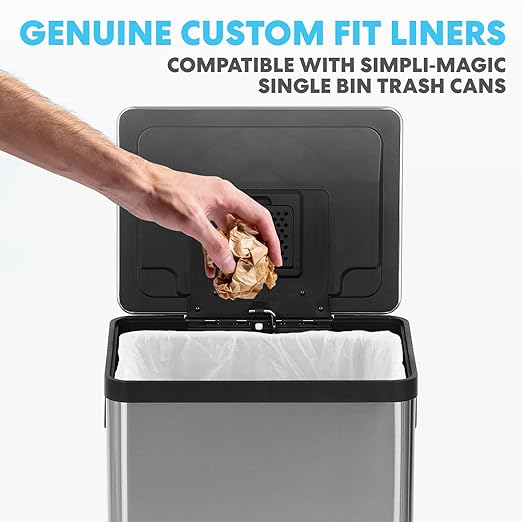SIMPLI-MAGIC 13 Gallon Drawstring Trash Bags, 120 Pack – Tall Kitchen Garbage - Image 7