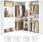 Unikito 86” Closet System, Large Corner Closets Organizer by Unikito