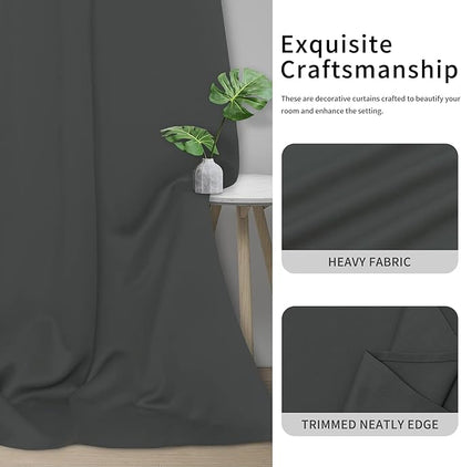 Easy-Going Blackout Curtains for Bedroom, Solid Thermal Insulated Grommet and - Image 5