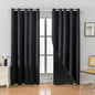 Anytime 100% Blackout Curtain 2 Panels Set, Thermal Insulated Window Drapes by Anytime