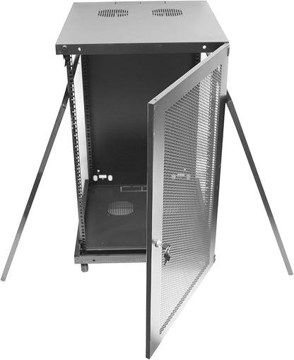 18U Server Cabinet Wall Mount Rack Enclosure - Image 4