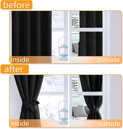 Hiasan Short Blackout Curtains for Bedroom - Image 5