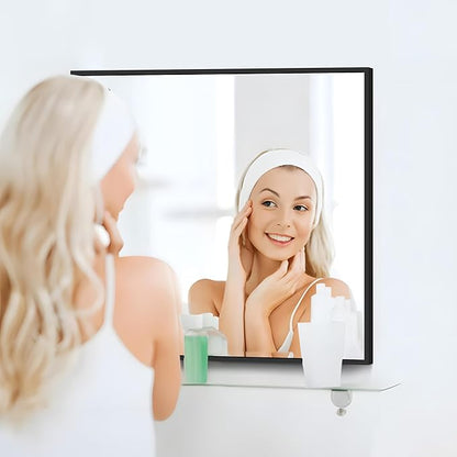 Black Bathroom Mirror for Wall, 30x36 Inch Rectangle - Image 5