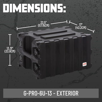 Gator Cases Pro Series Rotationally Molded 6U Rack Case - Image 7