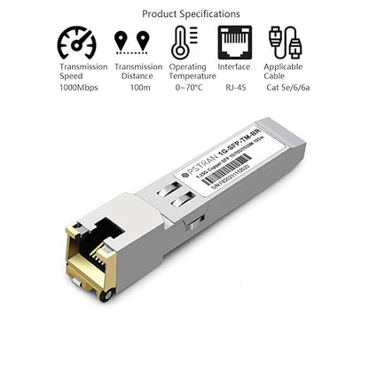 OPSTRAN 10/100/1000BASE-T SFP SGMII Copper Transceiver Module Compatible - Image 2