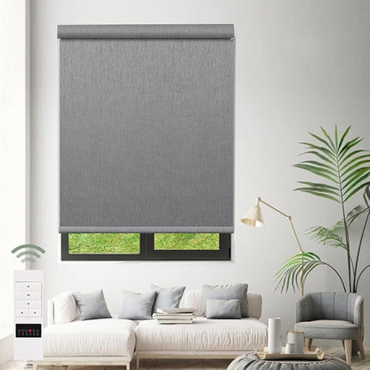 Zshine Motorized Blackout Window Blinds Customize Width Remote Control Wireless - Image 6