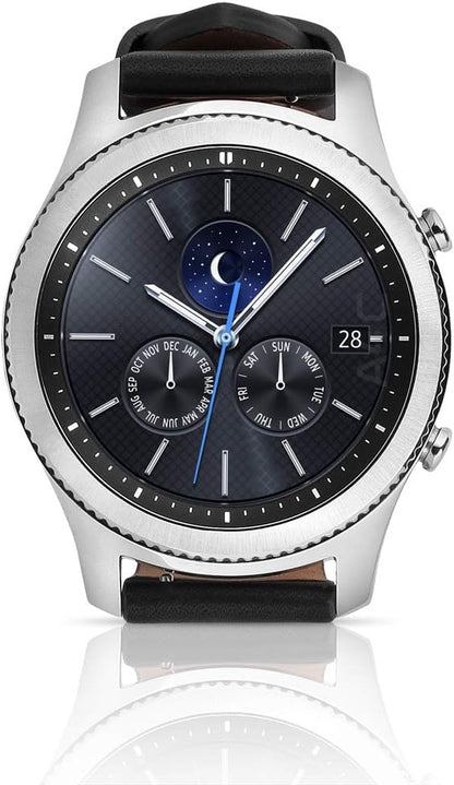 samsung gear s3 classic smartwatch (bluetooth), sm-r770nzsaxar â€“ shown in use