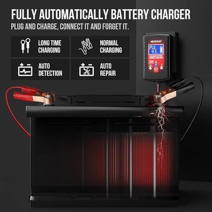 2-Pack Smart Fully Automatic 6V 12V Battery Charger Maintainer - Image 4
