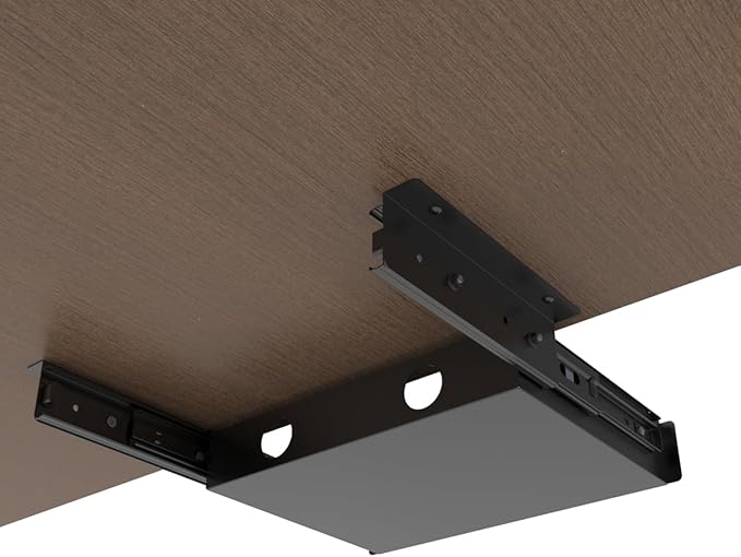 13 Inch Wide Under Desk Sliding Drawer- Pull Out Storage Organizer - Image 5