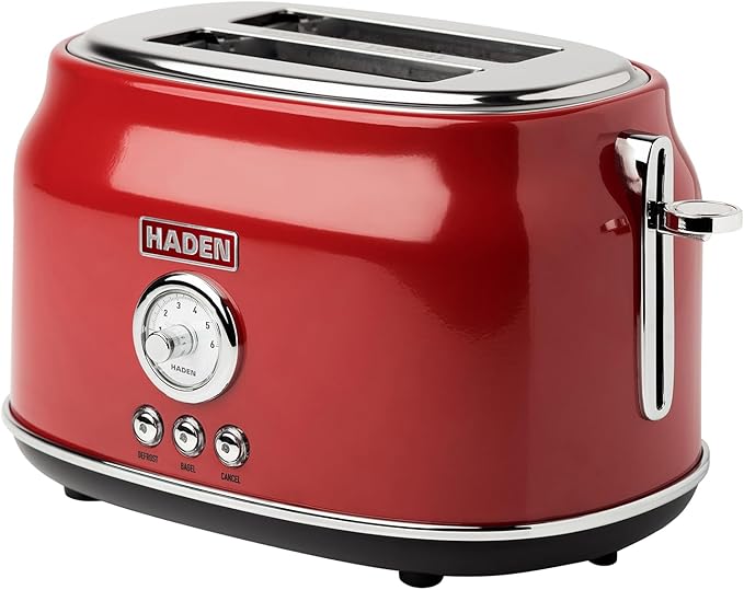 Haden Dorset 2 Slice Wide Slot Stainless Steel Toaster by HADEN