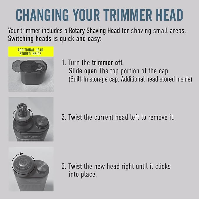 Microtouch Titanium Edge Ear & Nose Trimmer – Dual Rotary Blade Heads - Image 4