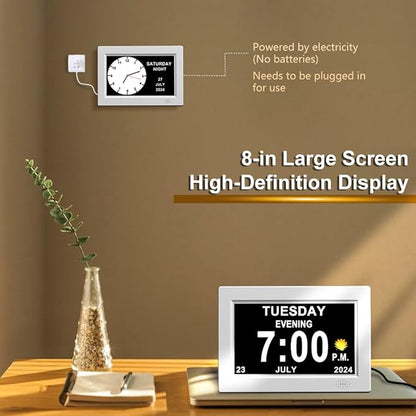 CAZOKASI 8inch Extra Large Impaired Vision Digital Alarm Clock - Image 5