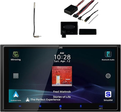 JVC KW-M795BW 6.92" HD Screen Double-DIN Bluetooth USB HDMI Input AM/FM Radio by Unknown