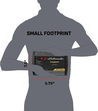 schumacher electric battery charger and maintainer, sc1301, 3-in-1, front angle view
