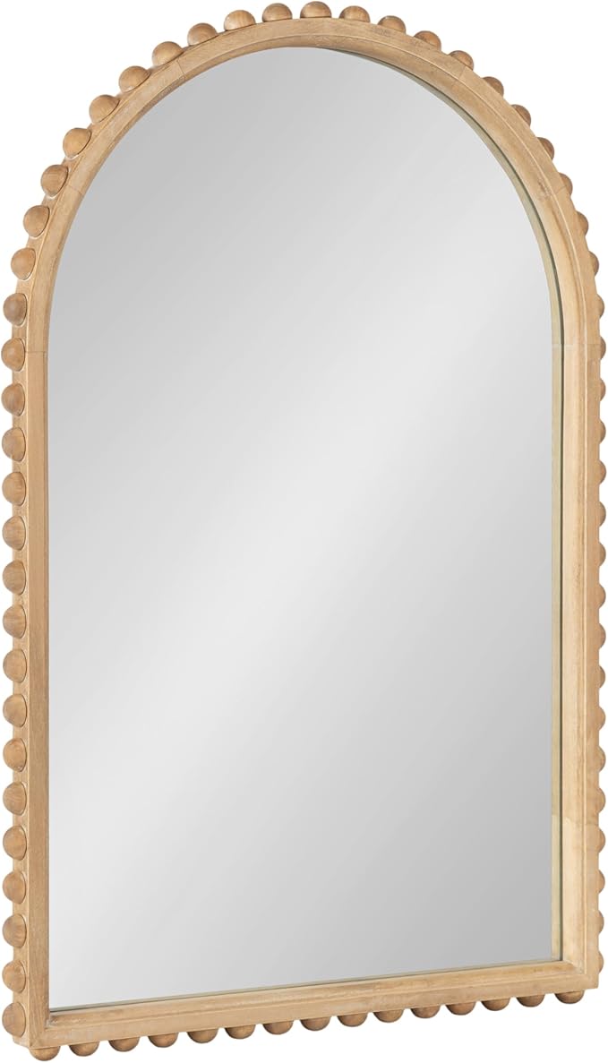 Kate and Laurel Beadbrook Modern Beaded Arched Mirror by KateandLaurel