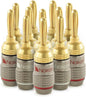 Nakamichi FanLock Excel Series 24k Gold Plated Banana Plugs 10 AWG by Nakamichi