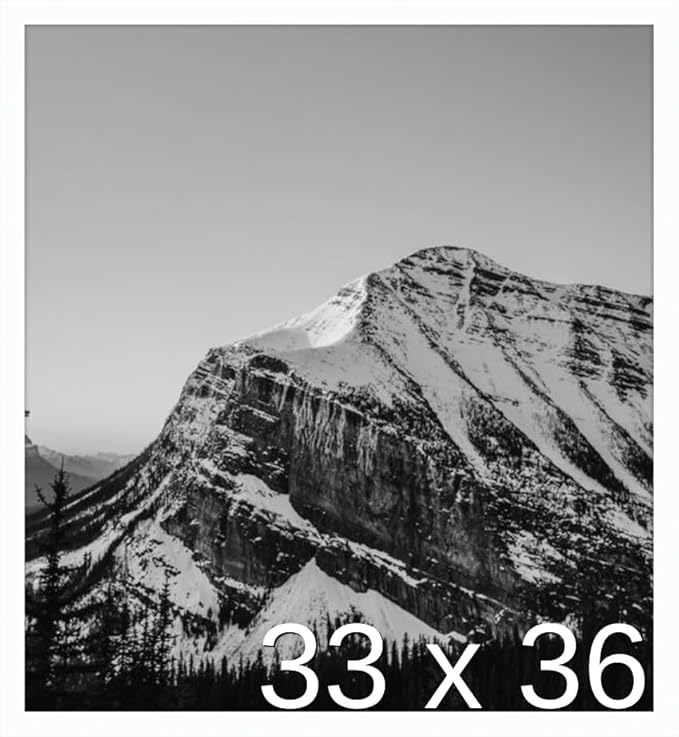 Frame It Easy 33 x 36 White Wood Frame by FrameItEasy