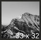 Frame It Easy 33 x 32 Coffee Wood Frame by FrameItEasy