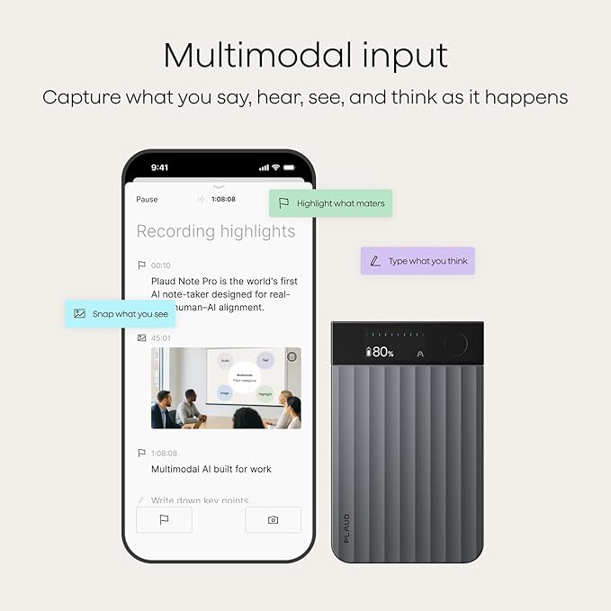 Plaud Note Pro AI Voice Recorder, Transcribe & Summarize - Image 3
