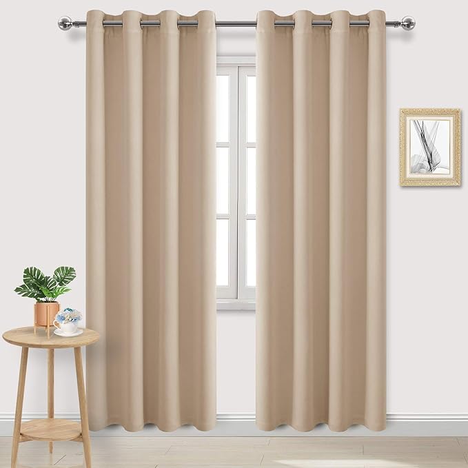DWCN Blackout Curtains for Living Room, 52 x 84 Inches Long by DWCN