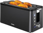 Mecity 4 Slice Toaster, Long Slot Toaster by Mecity