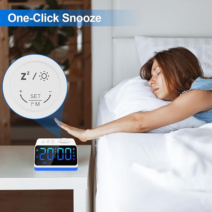 JALL Digital Alarm Clock with FM Radio - Image 8