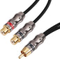 Devinal RCA Splitter, RCA 1 Male to 2 Female Cable Adapter, Stereo Audio RCA by Devinal