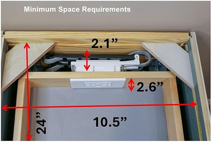 My Tidy Space Low Profile PD30W USB-C 15 Amp in Drawer Docking Station Outlet - Image 9