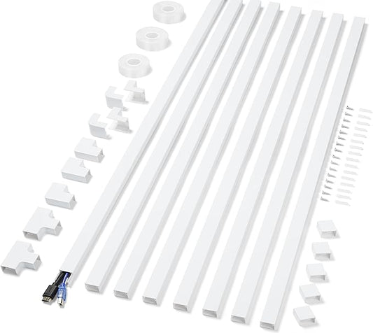 Cord Covers for Wires on Wall Extra-Long, 26.25ft TV Cord Hider Kit, Paintable by ZhiYo
