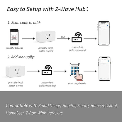 Minoston 800 Series Z-Wave Plug Dimmer Smart Plug-in Outlet, Built-in Repeater - Image 8