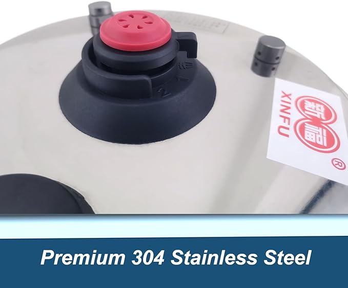 XINFU Heavy Duty 304 Stainless Steel Pressure Cooker 4.2 Quart, Serves 1-3 - Image 7